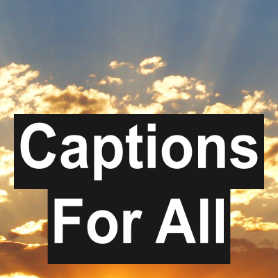 Captions For All Logo
